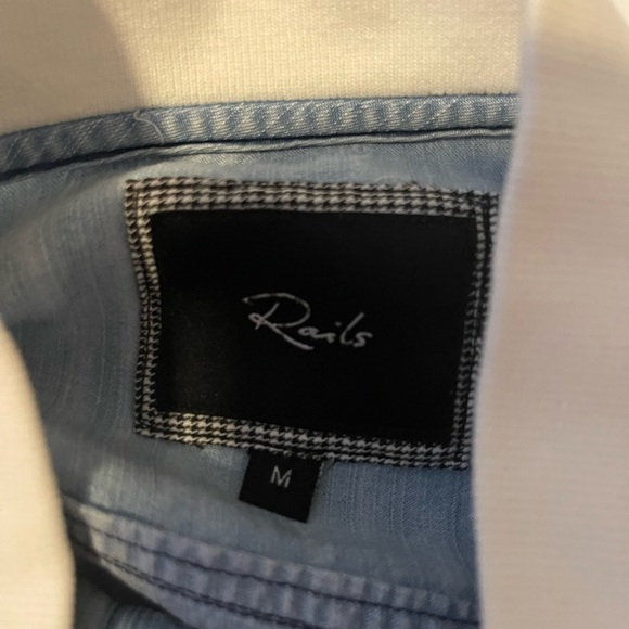 rails light denim bomber jacket size M - Picture 5 of 5